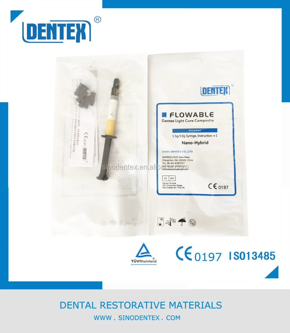 Dental Flowable light cure composite 3Gr syringe A2/A3 faith