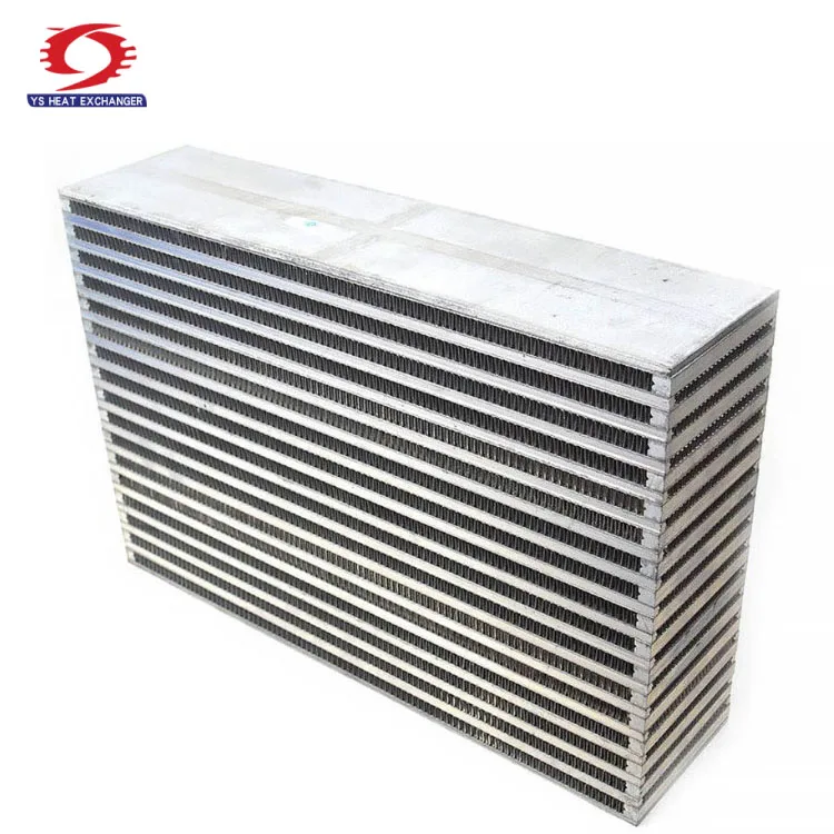 Bar Plate Fin Aluminum Auto Turbo Intercooler Radiator Core