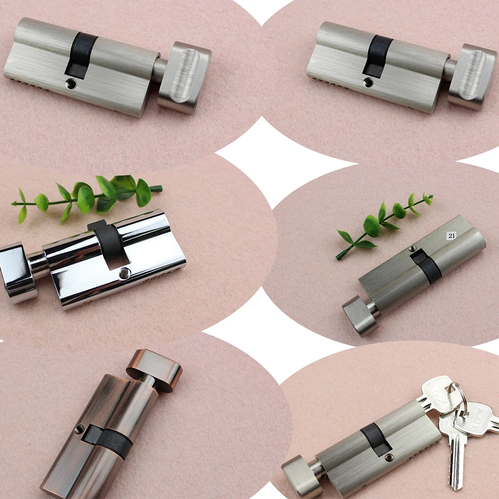 Supply all kinds of european profile cylinder lock with three piece key