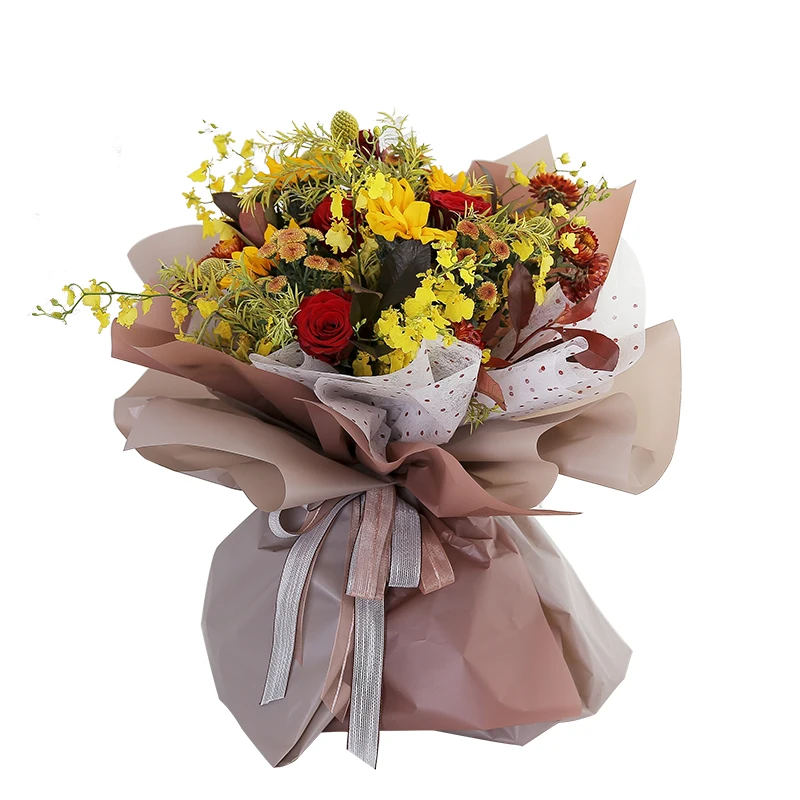 
60CM*20M Decoration Fresh Cut Flowers Packing solid-colored Wrapping Paper Roll 