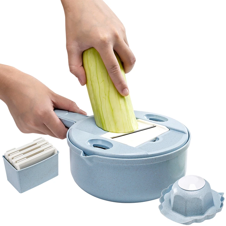 
6 in 1 kitchen manual vegetable good quality multi function slicer 