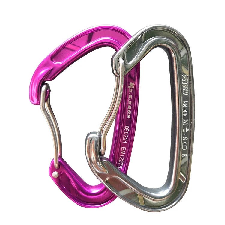 Lightweight climbing aluminium auto lock carabiner Carabiner Multi Tool D shape