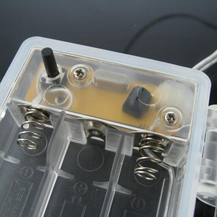 Battery Holder with LED Snowflake, battery holder with timer, battery holder with remote control