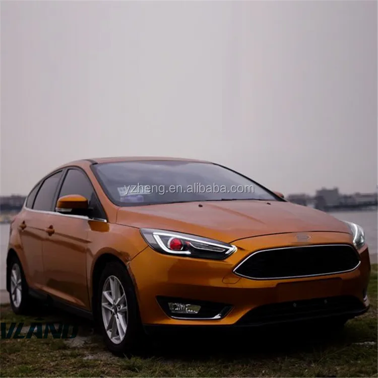 China VLAND Factory For Car Headlamp For Fous 2015 2016 2017 2018 LED Headlight Moving Signal For Fous Demon Eye Plug And Play