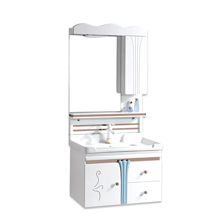 ready made plastic pvc bathroom cabinet