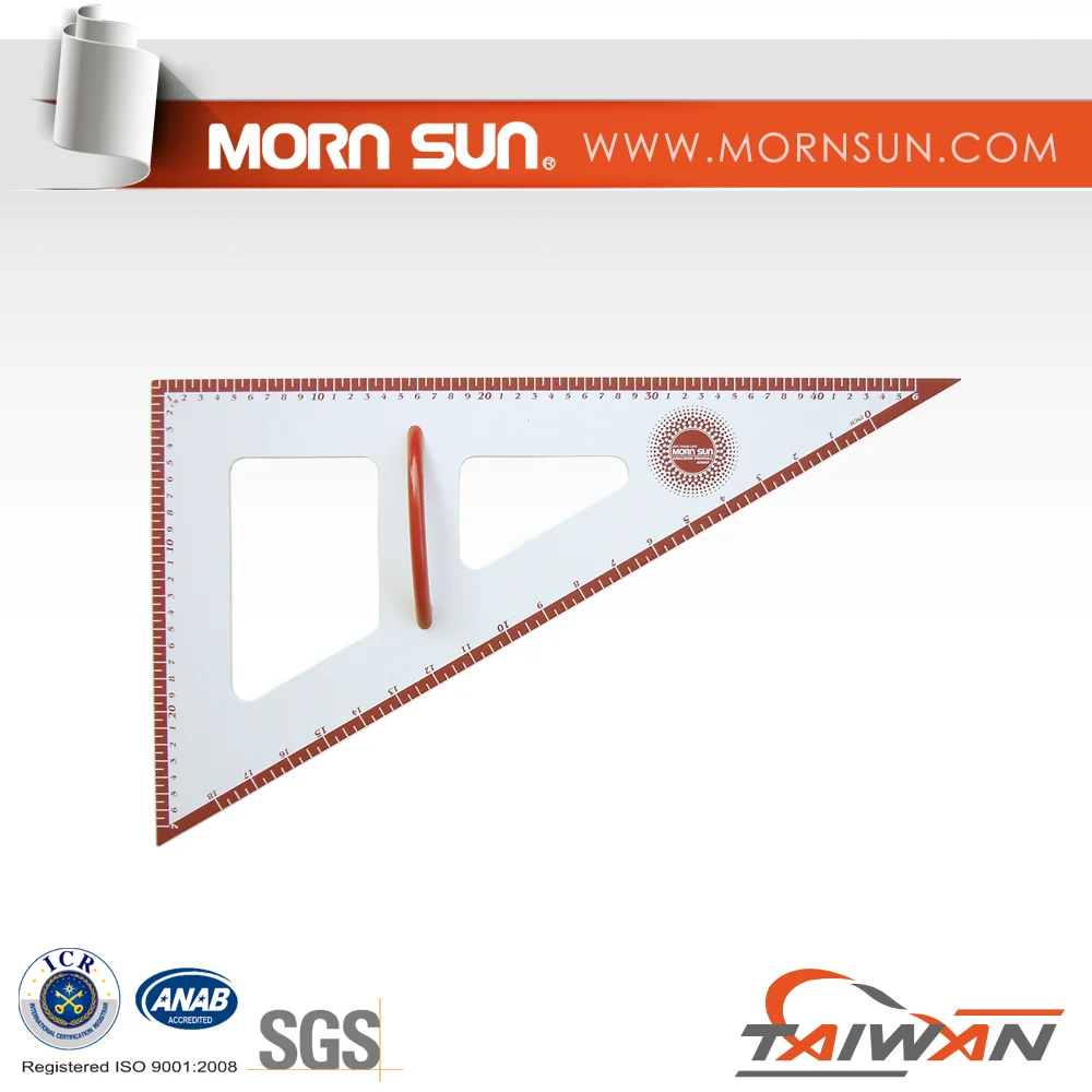 Taiwan Stable supply hot selling safety triangle drawing ruler