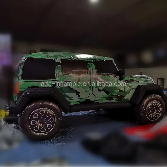 Гигантская камуфляжная модель автомобиля длиной 5 м надувной джип для мероприятий автомобиль рекламы ST1341