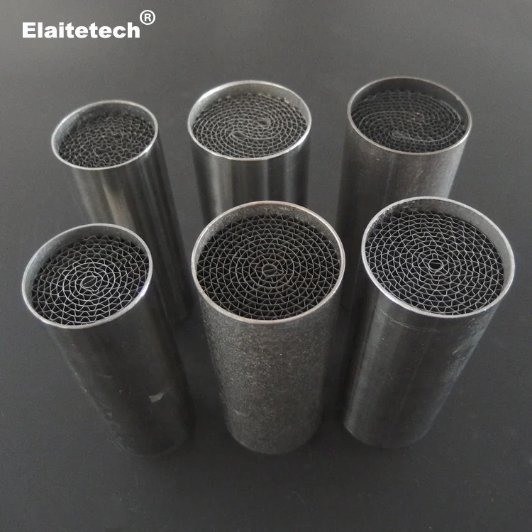 Euro 6 5 stainless steel shell metallic catalyst substrate coating Pt Pd Rh for racing car catalytic converter