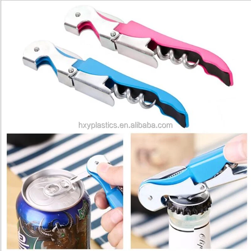 HXY 104 Custom No MOQ 55g Stock Multifunction Opener Stainless Steel Screw Wine Corkscrew Disposable, Wine Waiters Corkscrew