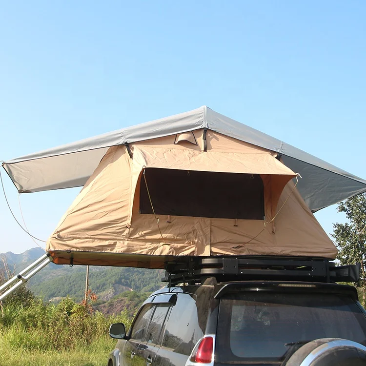 420D Polyester Oxford Arb Roof Top Tent  Roof Tent For 2 Person Camping Roof Top Tent Soft Shell