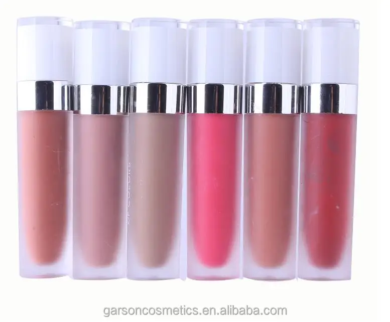 
Garson OEM long lasting lip paint velvet various colors matte lip gloss transparent tube lipstick 