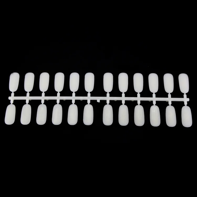 200 Tips Oval Nail Art Color Showcase Stand Swatches Plate Board Black Practice Plaque Nail Polish Display