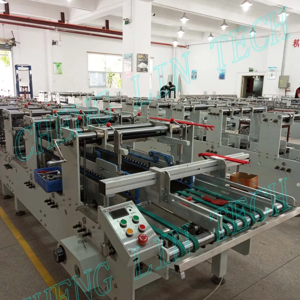 
Cheng Lin PET PVC PP box pasting gluing folding machine 