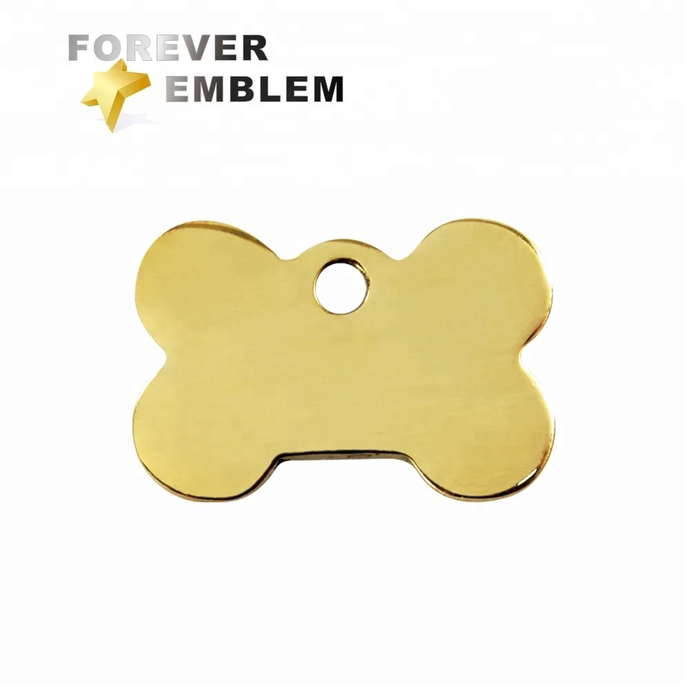 Promotion Custom Blank Bone Tag Dog Collar Tag For Laser Engraving