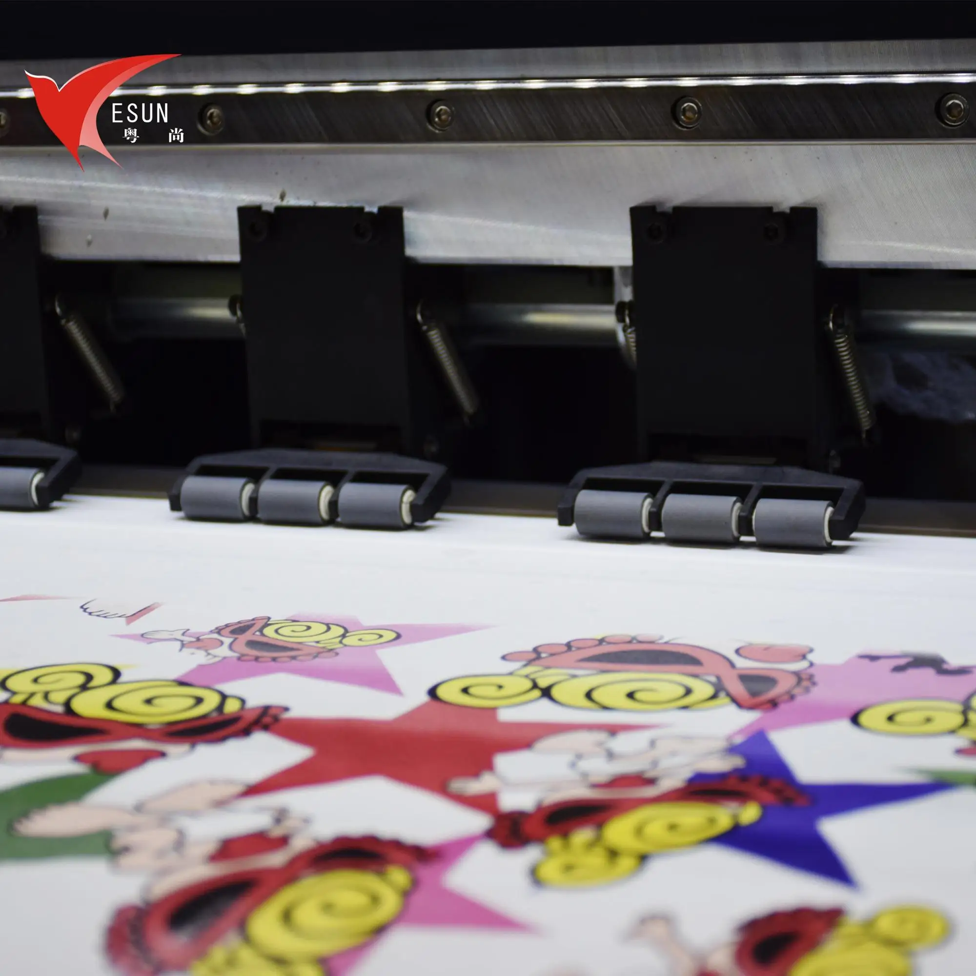 New four printer head sublimation digital printing machine for fabric