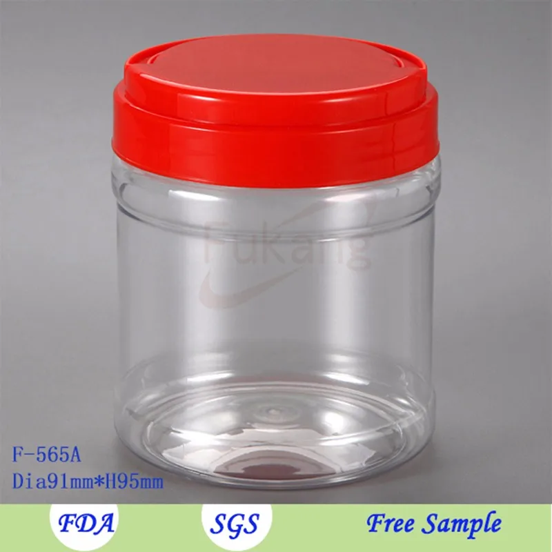 500ml Plastic Chocolate Candy Bottle Sweet Jar and Container Peanut Butter Jars