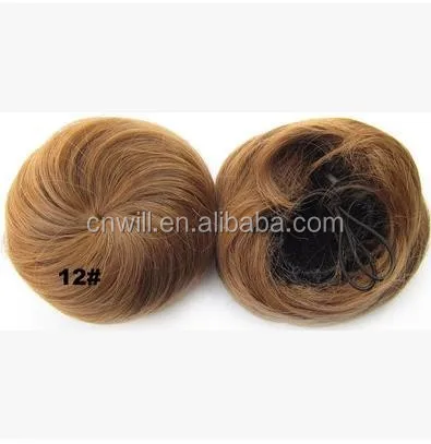 
New style clip in on elastic net hair bun Chignon Ponytail Drawstring Hairpieces 14 kinds of colors available 