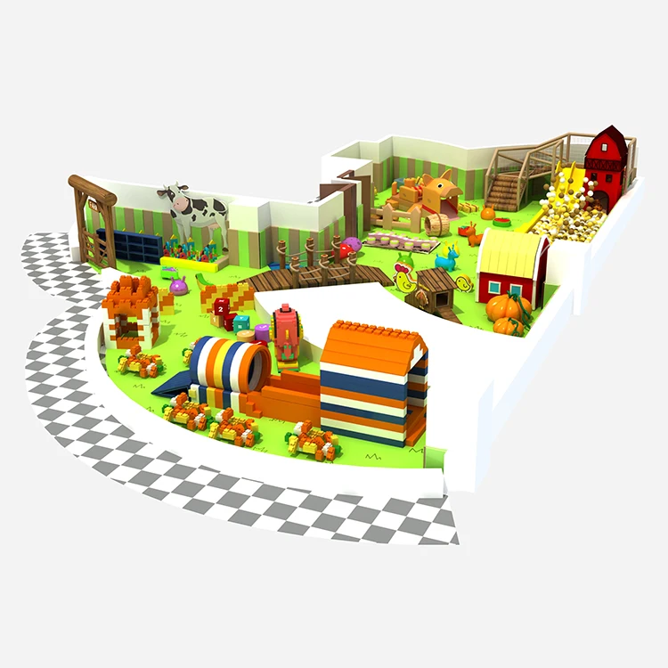 Commercial climbing blocks ball pit large kids adult kids play game  exciting slides softplay indoor playgrounds