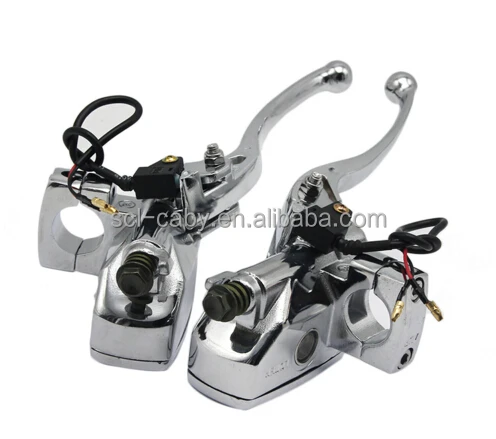 New 1 Inch 25mm Universal Motorcycle Brake Master Cylinder Hydraulic Clutch Lever Left & Right One Set