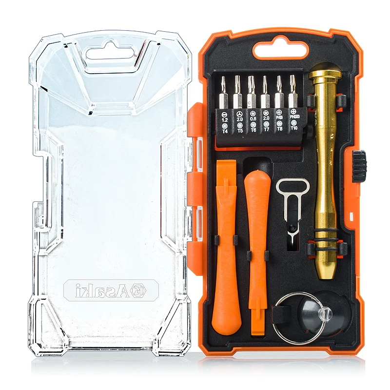 Asaki 17pcs Smart Mobile phone repair tool kit for repair tool