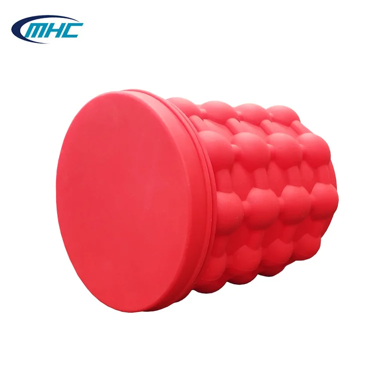 Fast Delivery Custom Design Ice Wine Beer Storage Silicone Ice Bucket