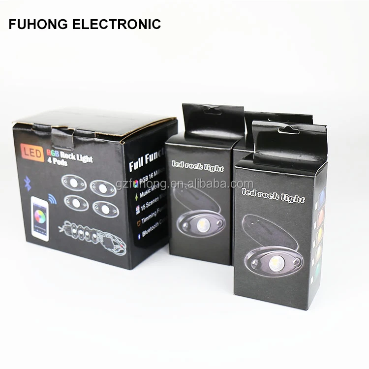 4 Pods 9W App Control Mini Led Rgbw Lamp SUV Automotive Decoration Led Light Chassis Rock Light