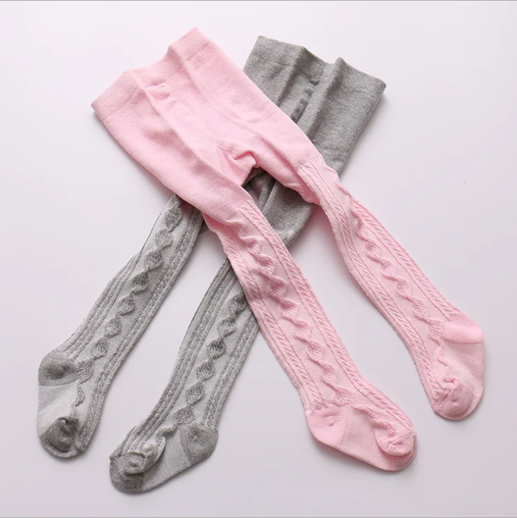Twist Tights For Newborn Stockings Knitting Kids Tights Baby Pantyhose Girl Leggings Cotton