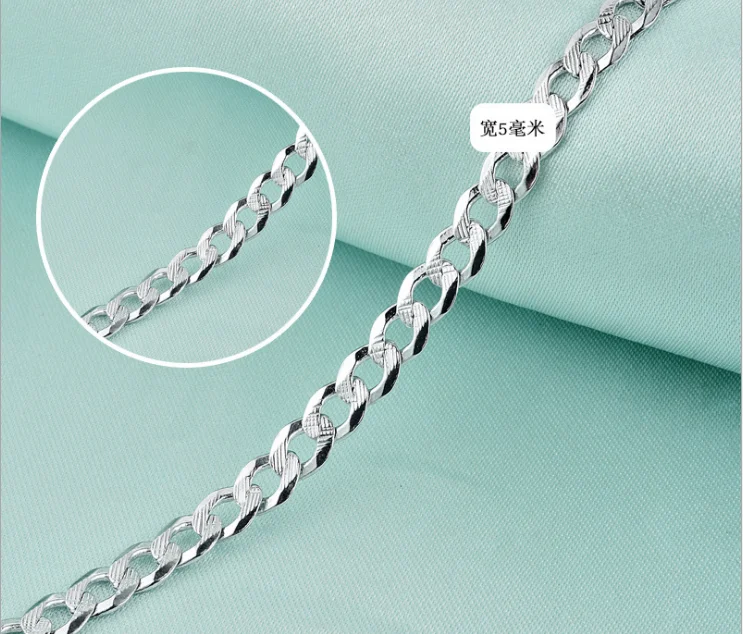 sterling silver chain men side chain  latest chain designs for man