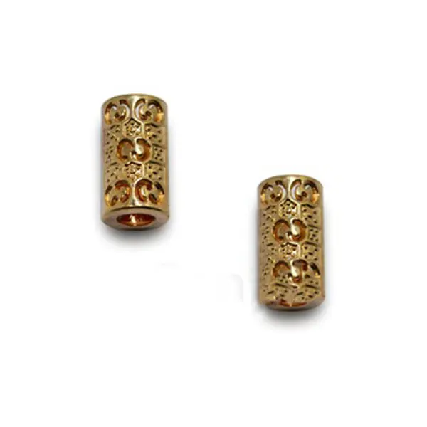 Hot Sale Gold Plating Metal Cord Stoppers factory sale directly