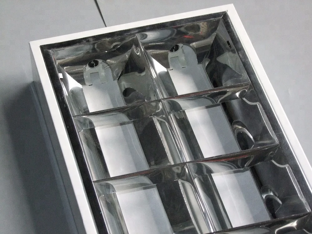 Best price T8 grille LED tube light fixture with aluminum reflector 2 years warranty