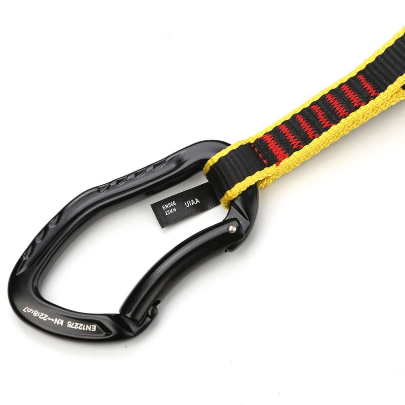XINDA CE UIAA  25kN quick draw climbing carabiners  with sling