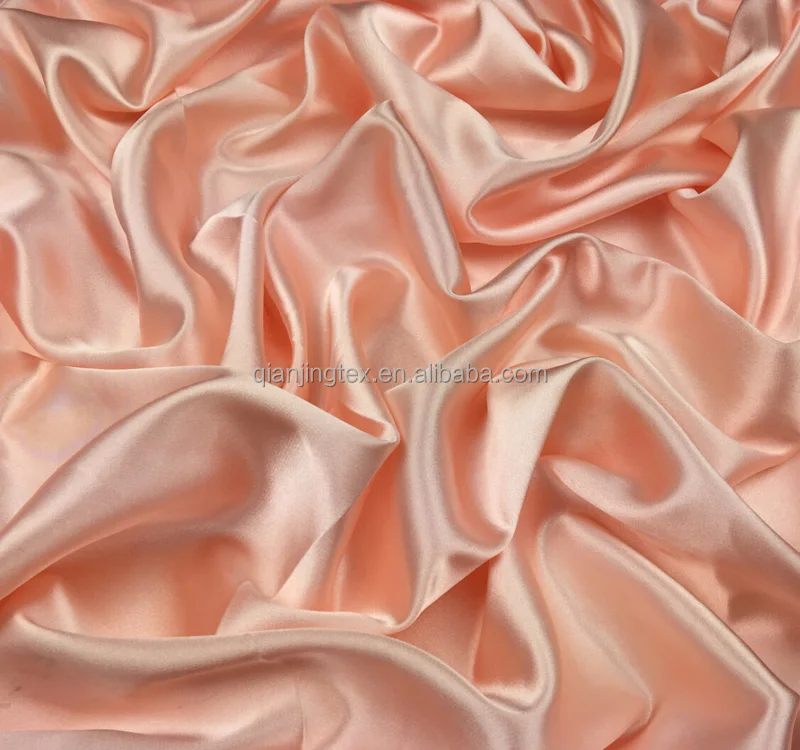 
Factory price 94% polyester 6% spandex shiny stretch satin fabric at price 