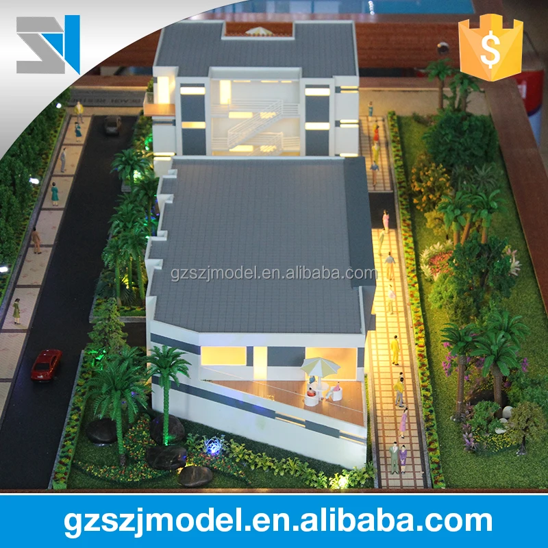 Fashion Dutch villa architectural model making materials
