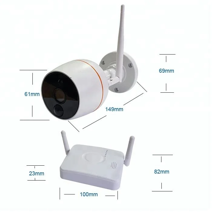 Новая беспроводная IP-камера «сделай сам», 2 канала, 1080P, домашний комплект, 2 канала, система Wi-Fi с пассивным ИК-датчиком и мини-видеорегистратором
