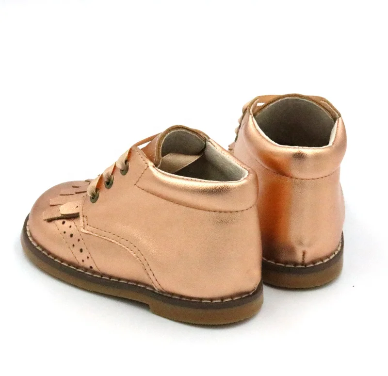 Детские кожаные ботинки с жесткой подошвой, детские кроссовки, школьная обувь для мальчиков и девочек