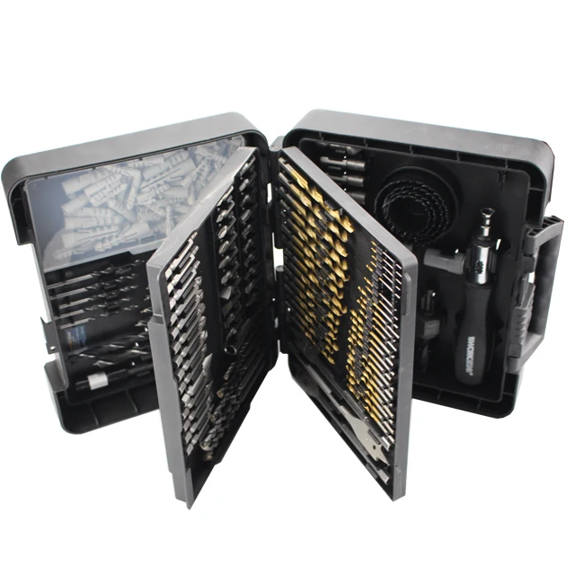 Multi-function Hardware combination drill bit set for metal,masonry,wood