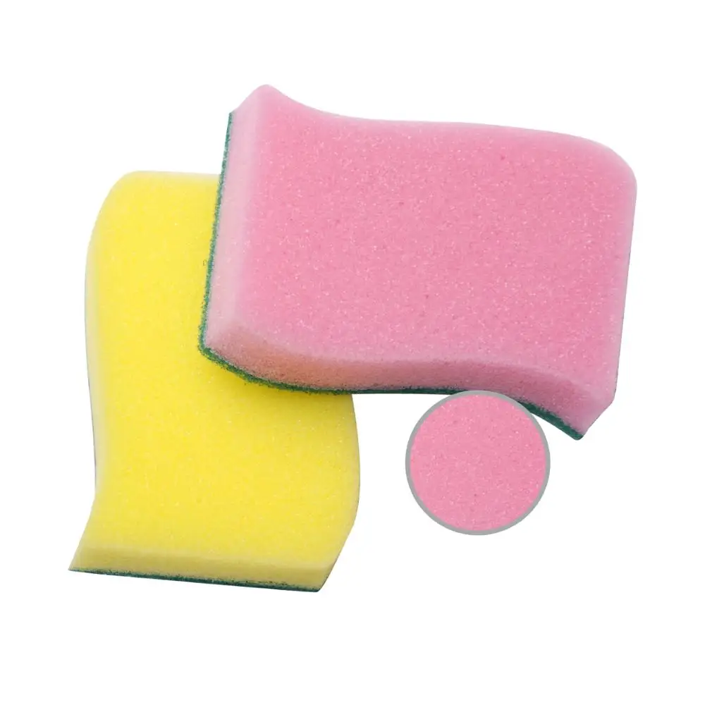 
custom Household Cleaning kitchen Scouring Pad Sponge Dishwashing Sponges 