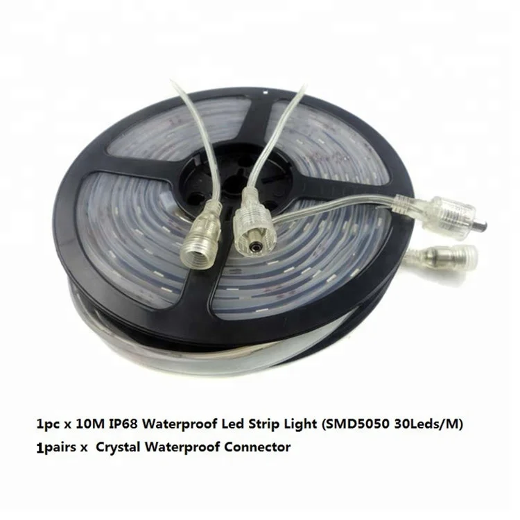 IP68 SMD5050 RGB led strip light for pool light 12V 5m/roll 60leds/m