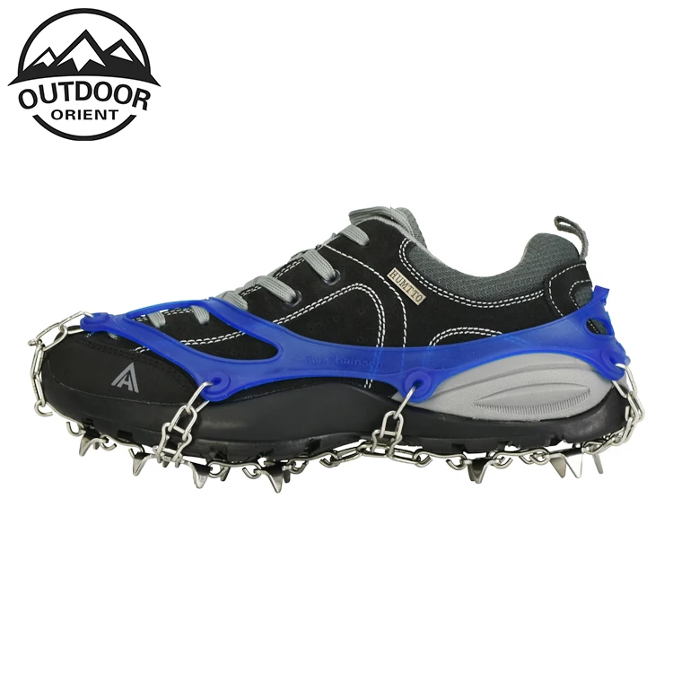 
8/10/12/14/18 tines teeth Ice Snow Crampons Ghat Non-Slip Spikes Shoes Boots Grippers Crampon Walk Cleats outdoor sports hiking 