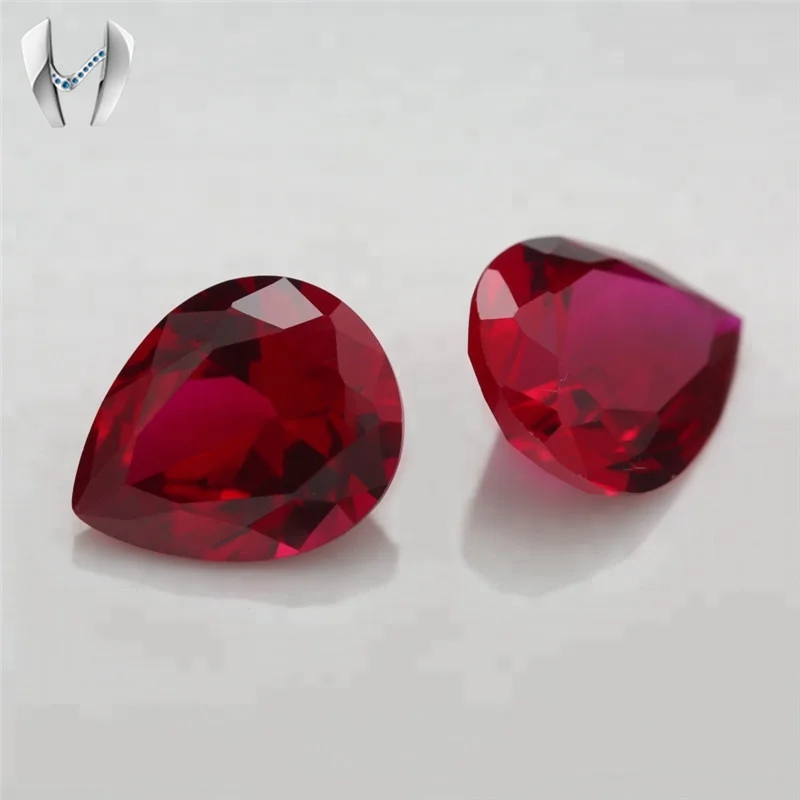 8 # 4*6mm natural uncut ruby stone low price,original ruby stone