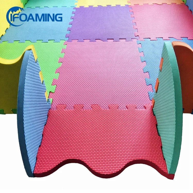 Non Toxic Safe Multi-color Fence EVA Foam Baby Play Puzzle Mat play mats