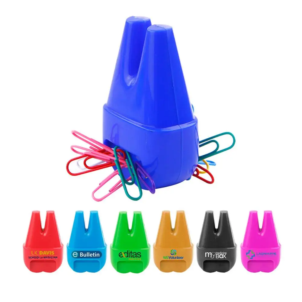 
Лучший подарок, канцелярские принадлежности, твердый синий пластик, зуб, офисный Рабочий стол, для документов, встроенный магнитный диспенсер с зажимом для бумаги 