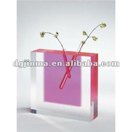 Современная квадратная акриловая подставка для ваз офисного стола оптом