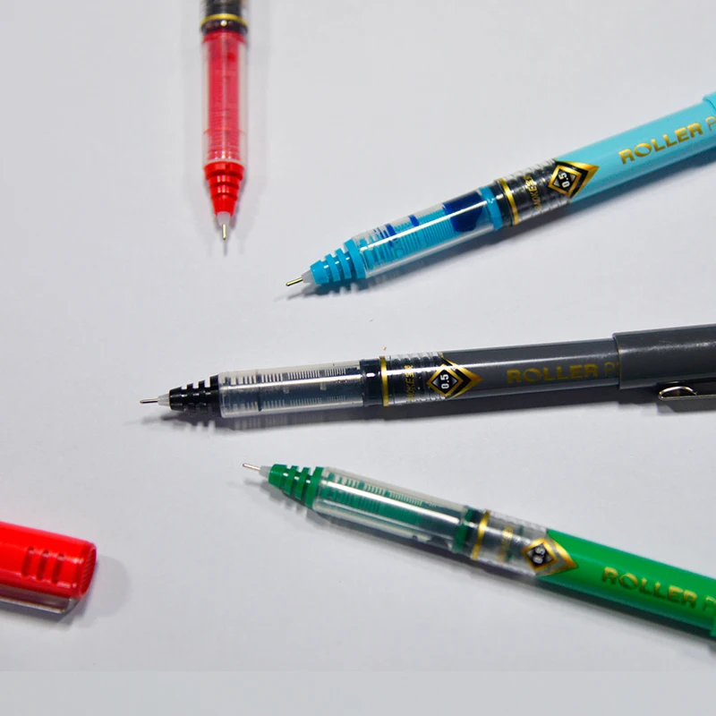 
0.5mm needling pen liquid free ink roller pen switzerland tip roller pen 