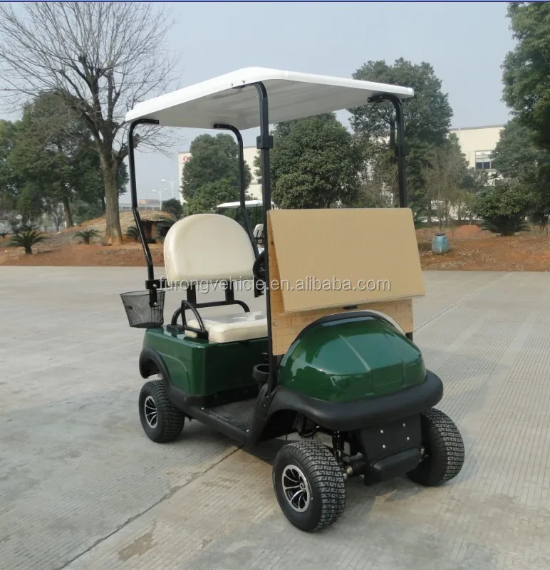 Two Seater 4 Wheels Drive Adults Electric Golf Buggy with Top Roof