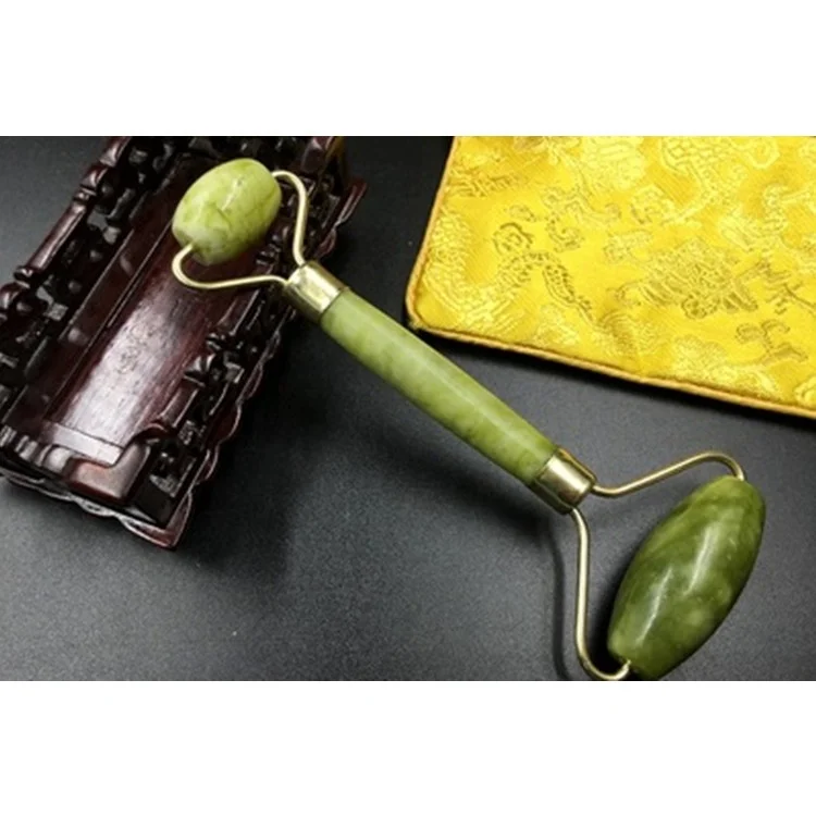 Jade  Body Neck Double Head Slimming Facial Device Massage Roller