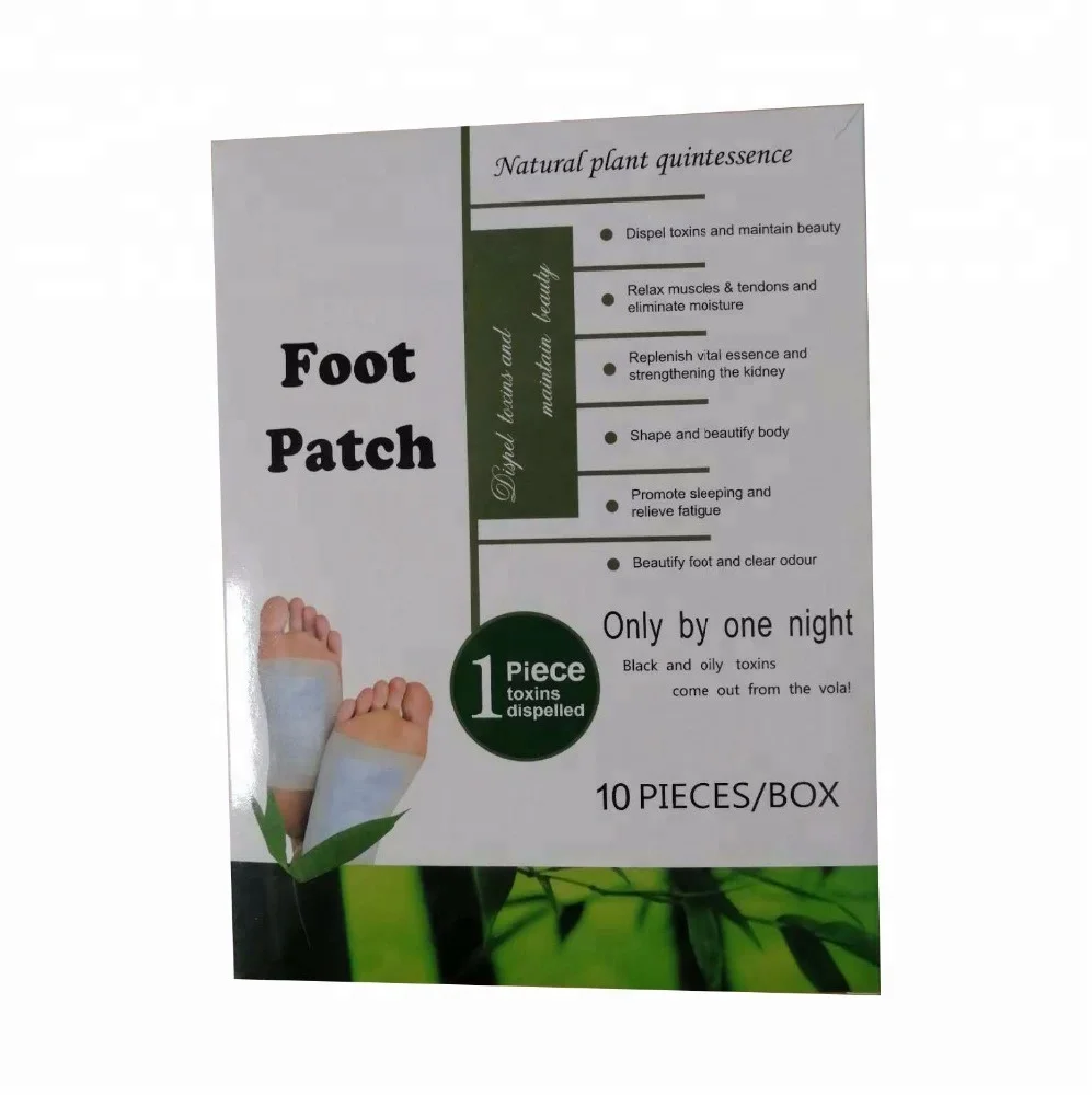 2018 hot Selling Natural bamboo vinegar extract powder Foot Detox Patch pads