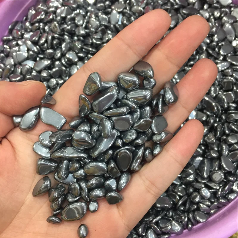 
Tera Hertz Tumbled Stones Small TeraHertz Polished Silver Gravel 