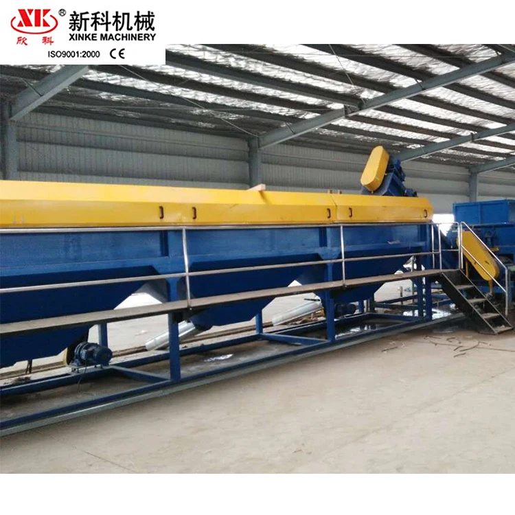 Высокая производительность дробления и стиральная переработки производственной линии для pp pe пластиковых отходов