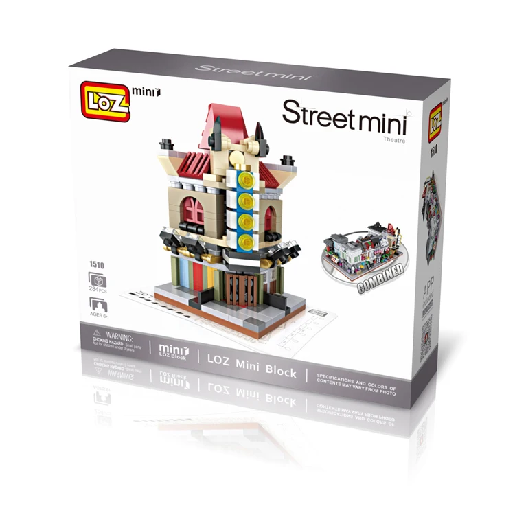 LOZ hot selling mini street smart architecture model building blocks
